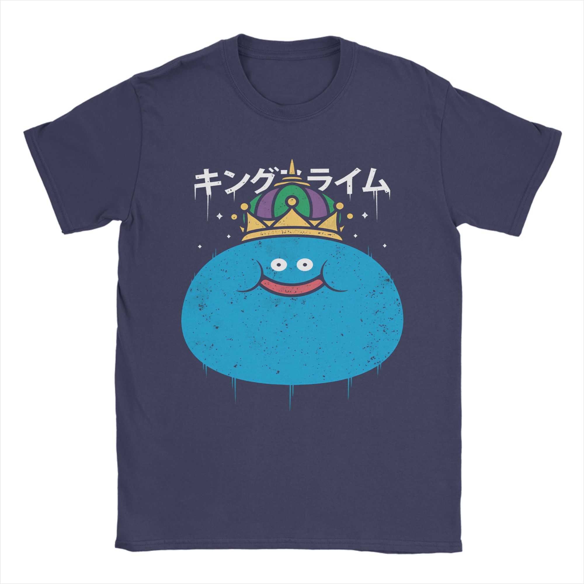 

The King Slime Monster Anime Game Dragon Quest Cotton TShirt For Unisexs Summer TShirts ONeck Hippie Tees Oversized Clothing 4XL