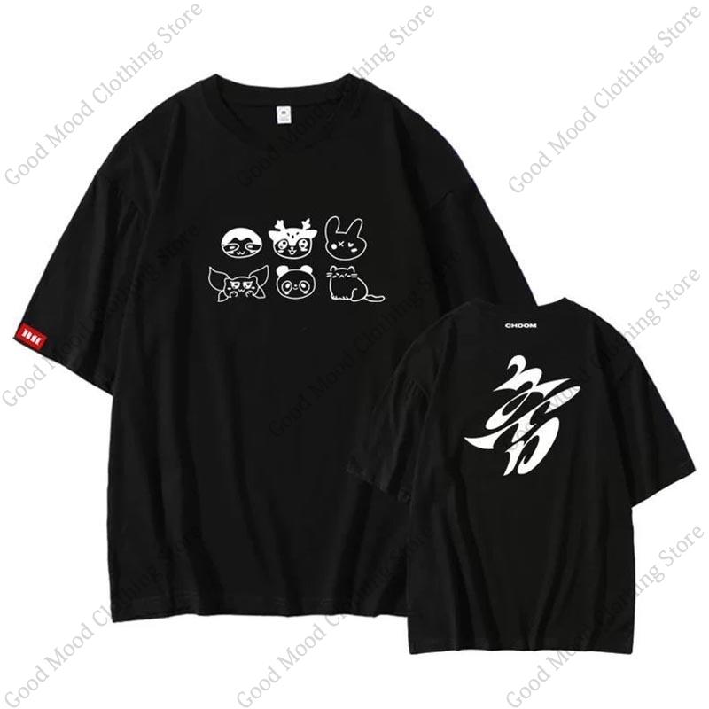 BABYMONSTER CHOOM T-Shirt Kpop Mode Neues Album Fans T-Shirt Unisex Damen Lässig Sommer Hohe Qualität Baumwolle Kurzarm T-Shirts