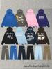 Sudadera de Espuma con Forro Polar Trendy Americana - Unisex Otoño/Invierno Sudadera Ins
