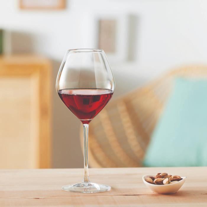 Verres à vin - chef&amp;sommelier - cheer up - 55 cl - transparent - lot de 6
