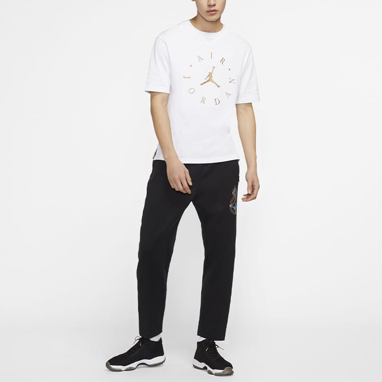 Jordan Chinese New Year Knitted Sweatpants Men's Moderate Straight Fit Pants CU2327-010