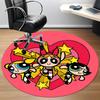 1pc Powerpuff Girls Office Round Area Rug, Under Office Chairs Bedroom Living Room Home Decor  a1022242