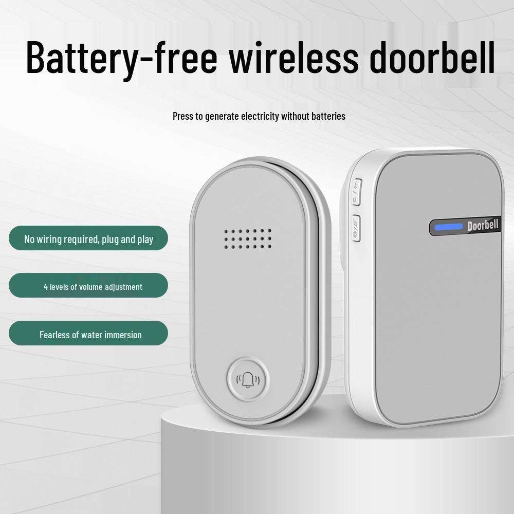 Battery-Free Wireless Waterproof Electronic Doorbell for Elderly
