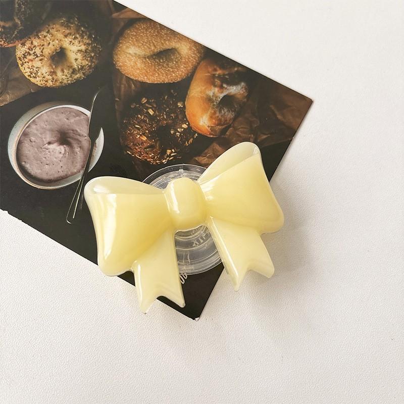 

Solid Color 3D Bow Phone Airbag Holder Korean Ins Style Adhesive Retractable Lazy Desktop Watching Dramas
