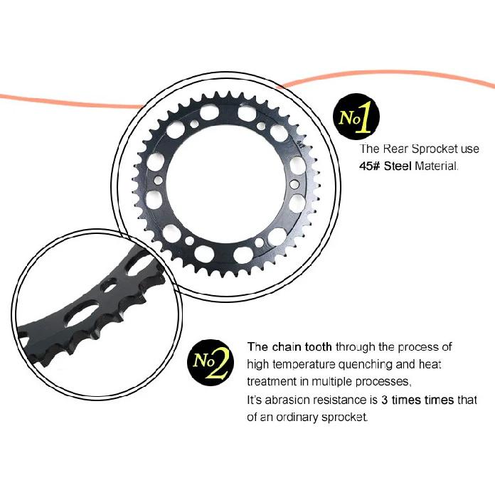 525 16T Front 44T Rear Sprocket Gear for Honda NT400 J BROS 400 NT400J NT400K NT650K NT650 K Hawk GT NT 400 650 Staring Wheels