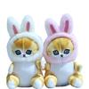 Plush Cute Adorable Cat Keychain Cartoon Stuffed Animal Pendant For Bags Accessories And