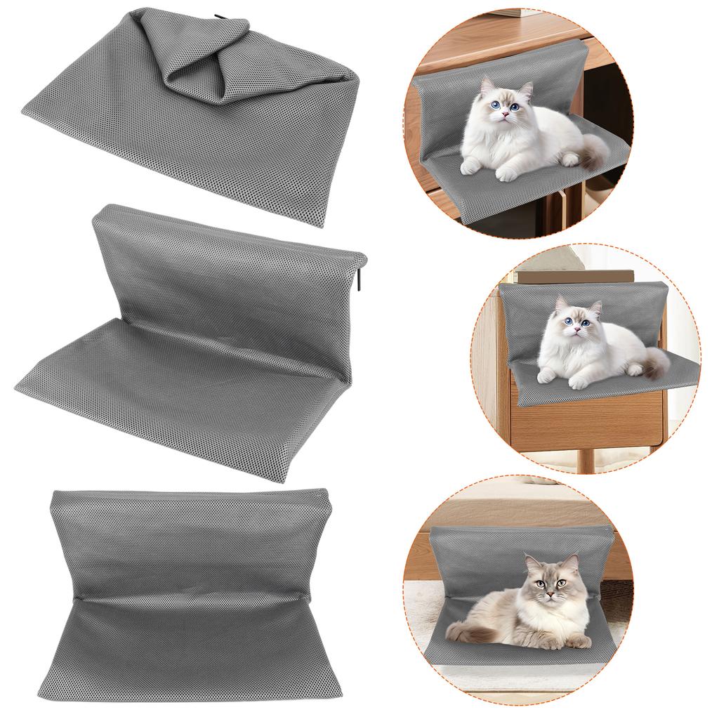 Cat Pet Animal Hanging Bed Easy To Install Pet Cat Stand Bed Pet Sleeping Bed Cats L-shaped Hammock for Cats and Kittens