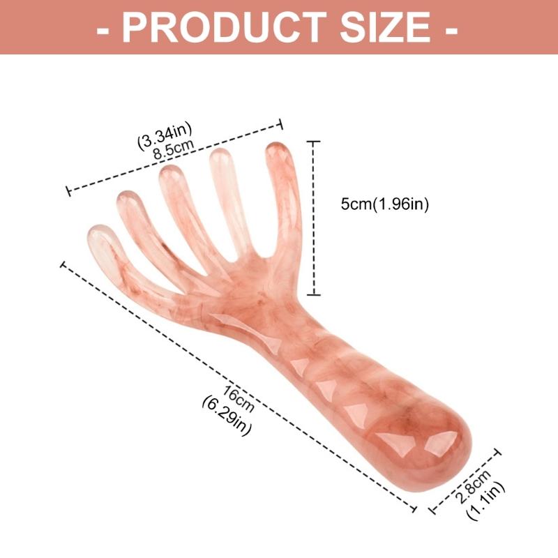 Finger Like Scalp Massage For Relaxation And Tension Relief Gentle Resin Manual Hair Head Massage Comb