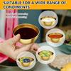 6 Pack Stainless Steel Dipping Sauce Bowls, Individual Round Pinch Bowls for Sides and Sushi, Small Prep Containers for Ingredients
