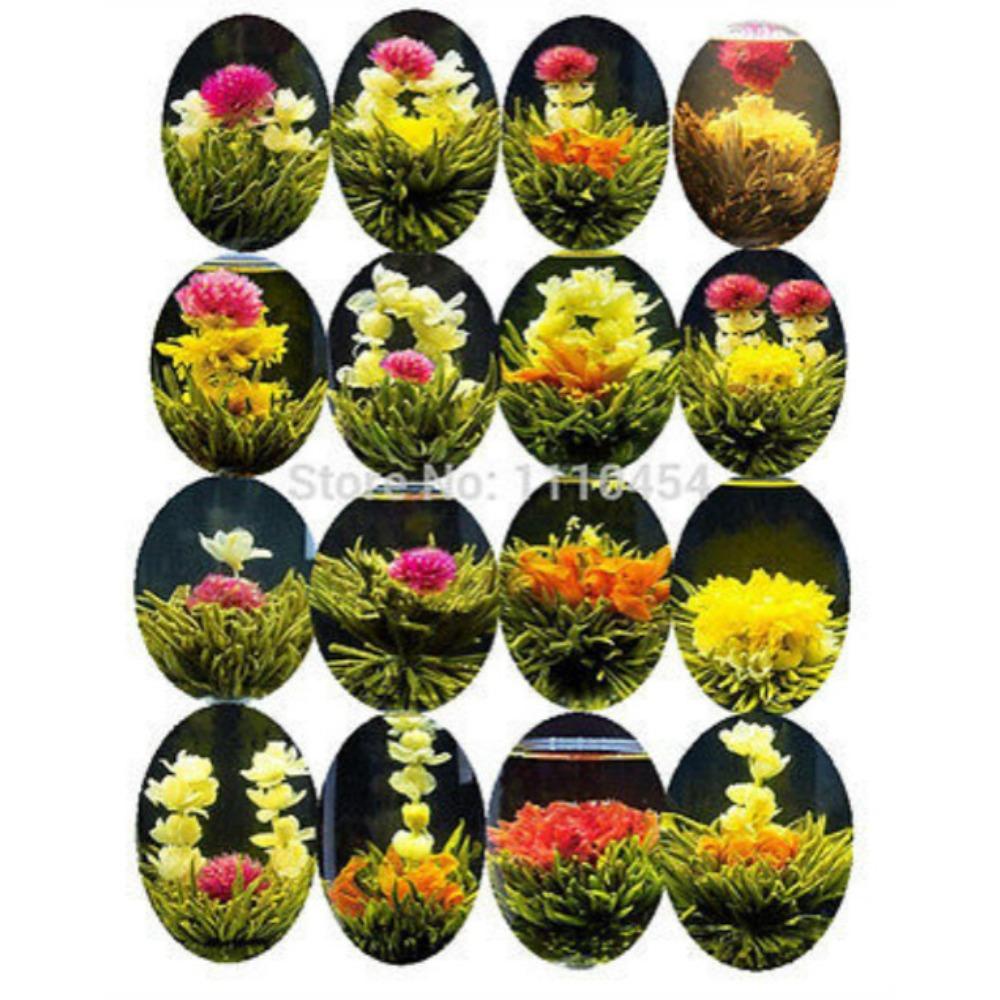 16 Kinds Natural Flower Blooming Tea Handmade Herbal Green Tea Fragrant