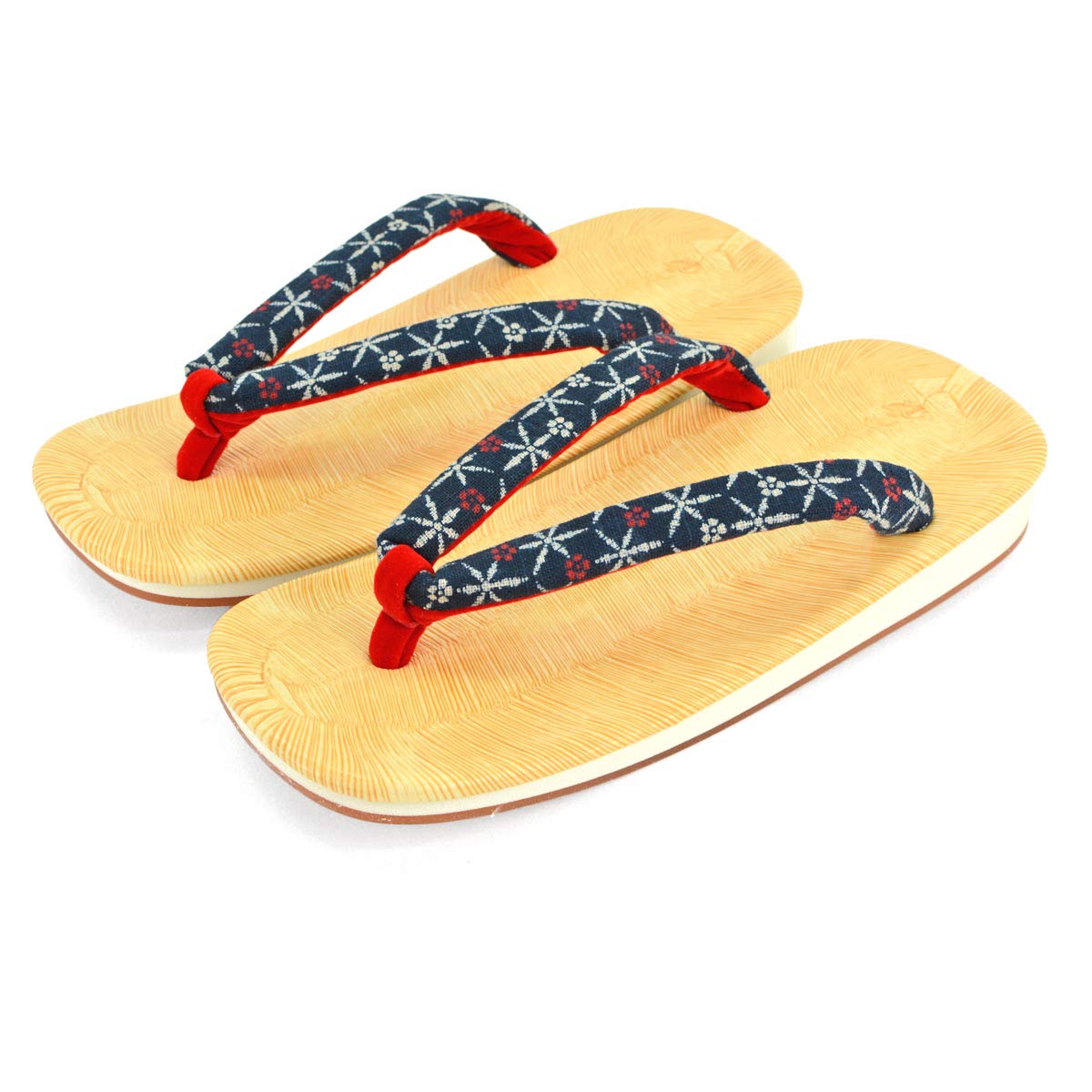 

Takeharu Yellow Chiba Geta Сделано с подошвами Candy и размер L Женские сандалии, Япония, Губка, Квадратный, Стиль, окрашенный индиго,