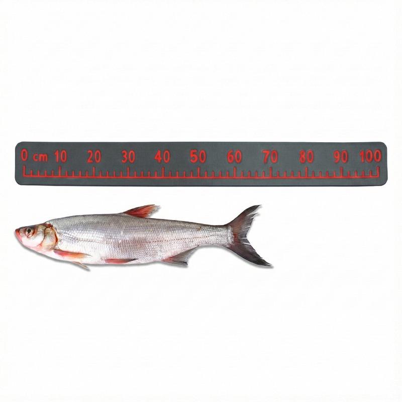 Dark Gray Theme 100cm EVA Foam Fish Measure Ruler Adhesive Tape for Fishing Boat Kayak Cooler Box Angling Ruler Tool Accessory 7
