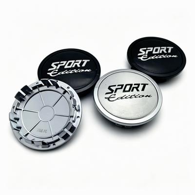 4pcs Sport Edition Logo Emblem Badge Car Wheel Center Caps 75MM Clips 65MM Wheels Hub Cap Rim Hubcaps Dust Cover Car Accessories