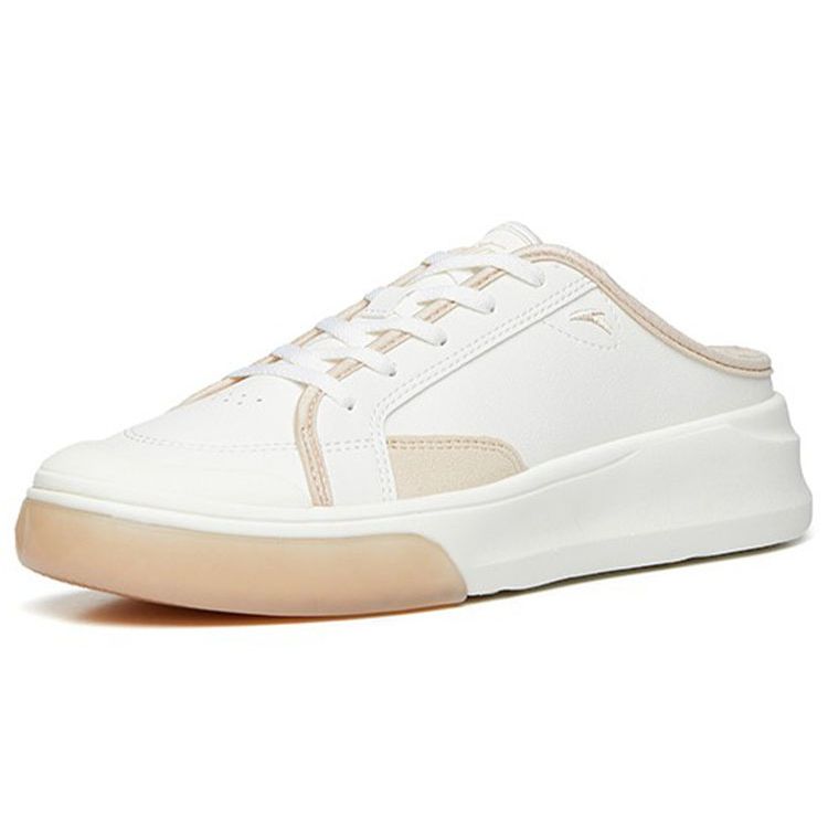 Anta Casual Low-Top Slip-On Shoes Women Sneakers Champagne 122228067-5