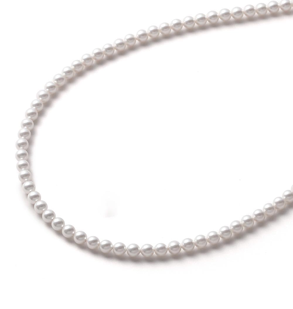

[VOTRE COUTURE] Baby Pearl Necklace, Grand Premium Pearl Necklace, 50cm, 5mm, Women s, White x Gold, 10-Year Brand Warranty