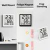 New Magnetic Digital Clock LED Temperature Display Kitchen Alarm Timer Black White Multi-Functional Home Hygrometer Home Use