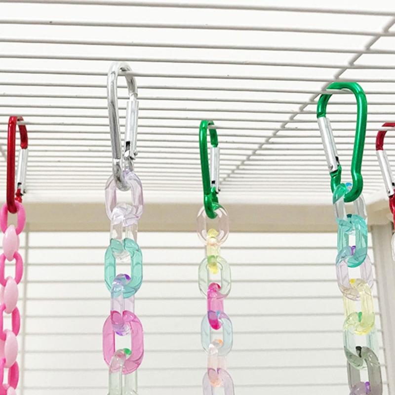 

5 Pieces Colorful Ball Bird Stand Toy Swing With Chain and Ball Encouraging Play Activity For Pet Birds China Mainland