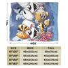 Cute Diddl  Blanket Quality Warm Soft  Throw Blanket Winter Child Living Room Pattern Bedspread