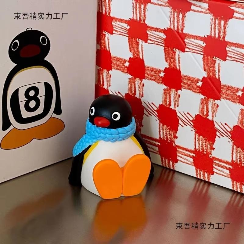 Süße Pingus Pinguin Familie Puppe Figur Ornament Auto Schreibtisch Dekoration Modell Sammlerstück Mädchen Junge Spielzeug Geschenk Mit Nahtlosem Aufkleben