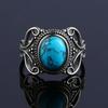 Nasiya New Vintage Ethnic Rings For Men Women CopperColor Natural Moonstone Jewelry  Dropshipping Gift
