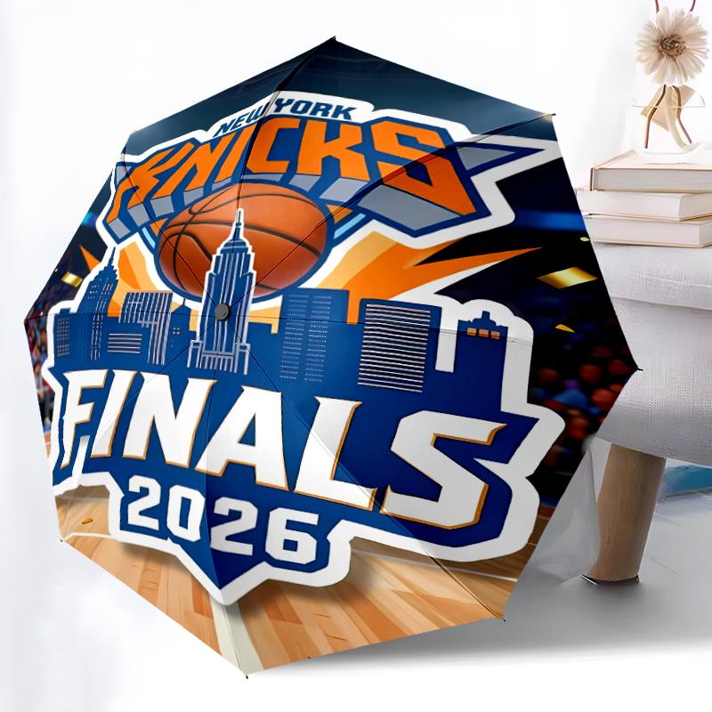 Printed Knicks logo Folding Umbrella,Outdoor,Leisure,And Travel Umbrella,Durable Umbrella Fabric,Birthday And Holiday Gift