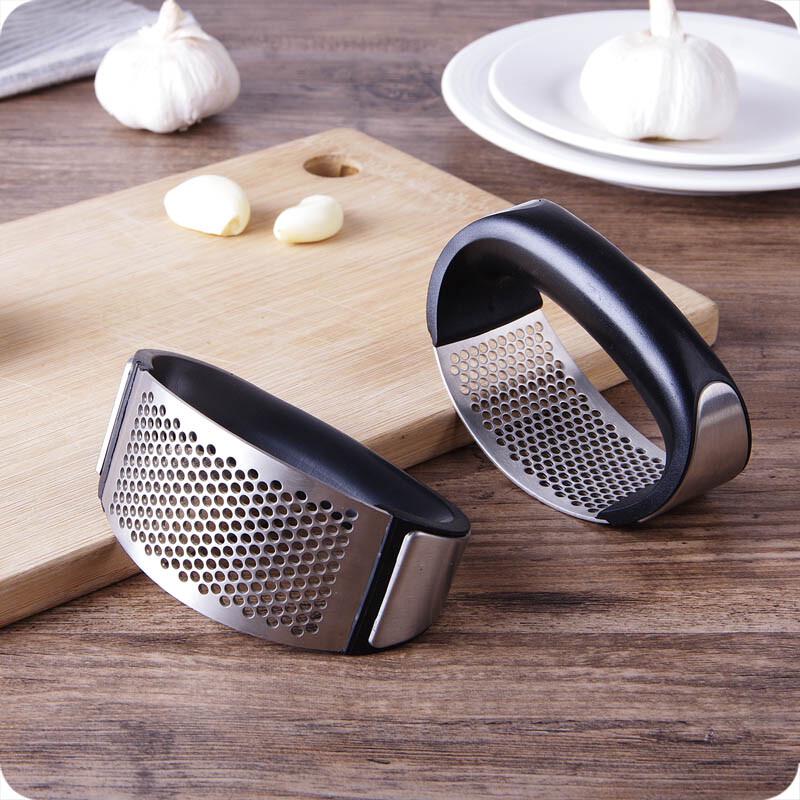 Zhaoran Stainless Steel Garlic Press & Peeler, 2-Pack