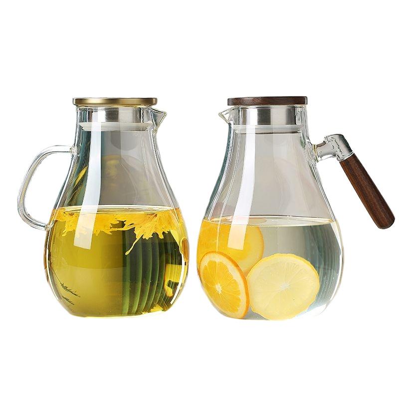 Thickened Cold Kettle High Temperature Resistant Glass Cold Kettle Home Large Capacity Boiling Water Pot Living Room Teapot Set