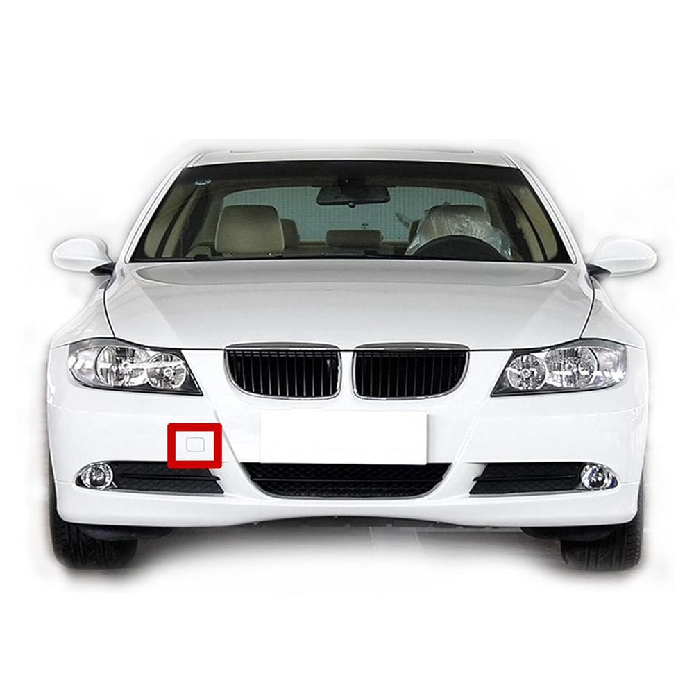 Front Bumper Tow Eye Hook Cover Cap Unpainted For BMW 3 Series E90 E91 2006-2011