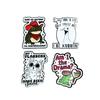 Personalized Animal Brooch: Cartoon Frog & Goose for Backpack & Clothing