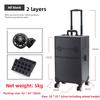 Multi-layer Trolley Box Large Capacity Cosmetic Case Trolley Portable Eyelash Nail Art and Tattoo Embroidery Toolbox