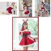 Adorable Feminine Christmas Costume Suit Offering Unique Bunny Girl Design