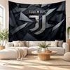 Juventus FC Wall Tapestry, Soft Fabric Wall Hanging, Decorative Backdrop For Bedroom Home Wall Art