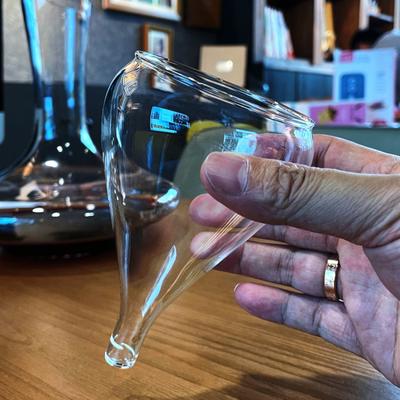 Glass Funnel Wine Strainer Simplicity Household Handmade Coffee Strainer Creative Large Caliber Quick Decanter Kitchen Wine Set
