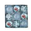 9PCS/Box Colorful Christmas Tree Pendant 8cm Electroplated Ball Christmas Ball  Party