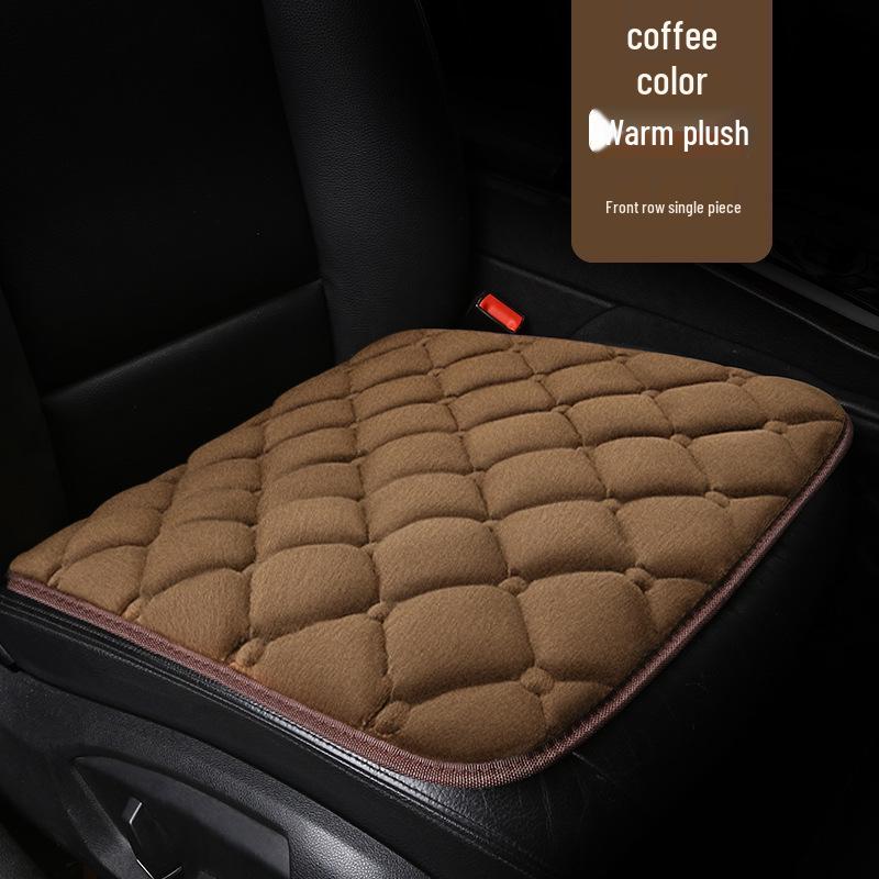 Winter Heated Wool Car Seat Cushion for Drivers