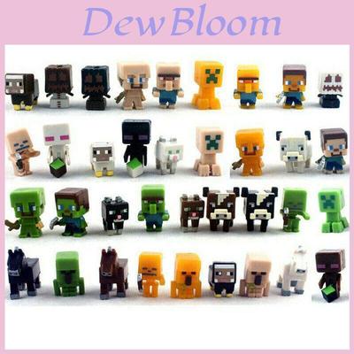 Minecraft 36-pack Mini Action Figures Set For Kids Steve Creeper Skeletons And More!