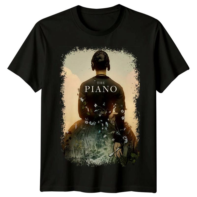 The Piano (1993) Movie Poster Inspired Unisex T-Shirt Retro 90s Tee Graphic Tee S