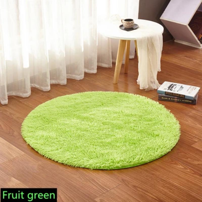 Fluffy Round Rug Carpets for Living Room Decor Faux Fur Rugs Kids Room Long Plush Rugs for Bedroom Shaggy Area Rug Modern Rugs