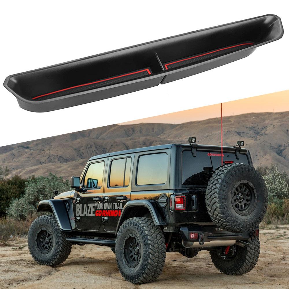 For Jeep Wrangler JL 2018-2023 LHD Copilot Handle Storage Box Stowing Tray Phone Holder Case Organizer Interior Accessories
