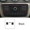 Car Center Console CD Panel Multimedia Button Stickers ABS For Mercedes Benz CLS W218 GLA X156 2014-2016 Interior Accessories