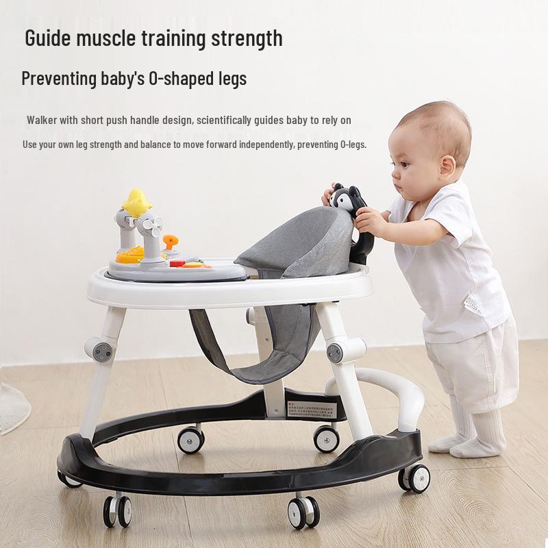 Multi-Function Baby Walker: Anti-Fall, Anti-Rollover, U-Shaped, Suitable for Boys & Girls.