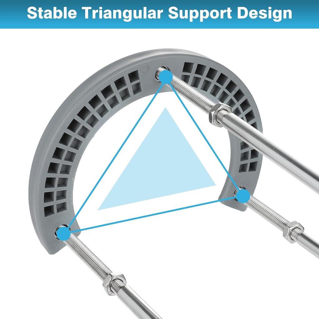 IRONWALLS Undermount Sink Support Brackets, 15.7” to 27.6” Adjustable Stainless Steel Under Sink Support Legs Pole Rods, Under Mount Sink