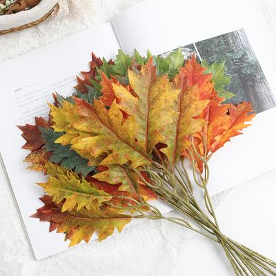 10Pcs Artificial Leaf Plant Bouquet Fake Leaf for Home Room Decor Garden Wedding Marriage Decoration Outdoor Garland Ornaments
