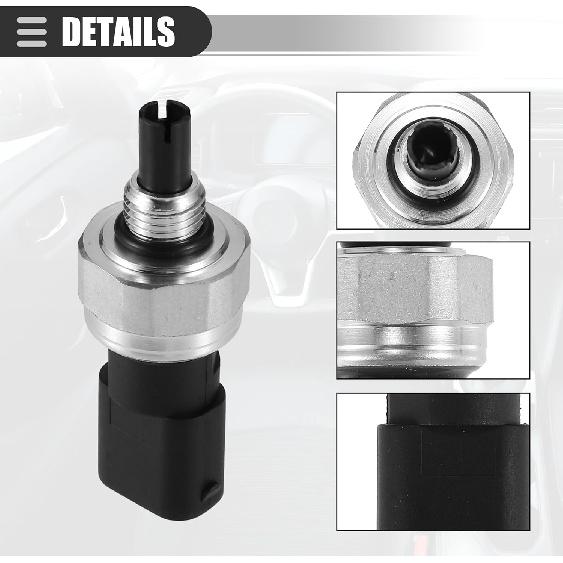 Motoforti A/C Pressure Transducer Valve, Pressure Sensor Switch, for Mercedes-Benz C230 2002-2005, Metal, NO.2038300372, Black