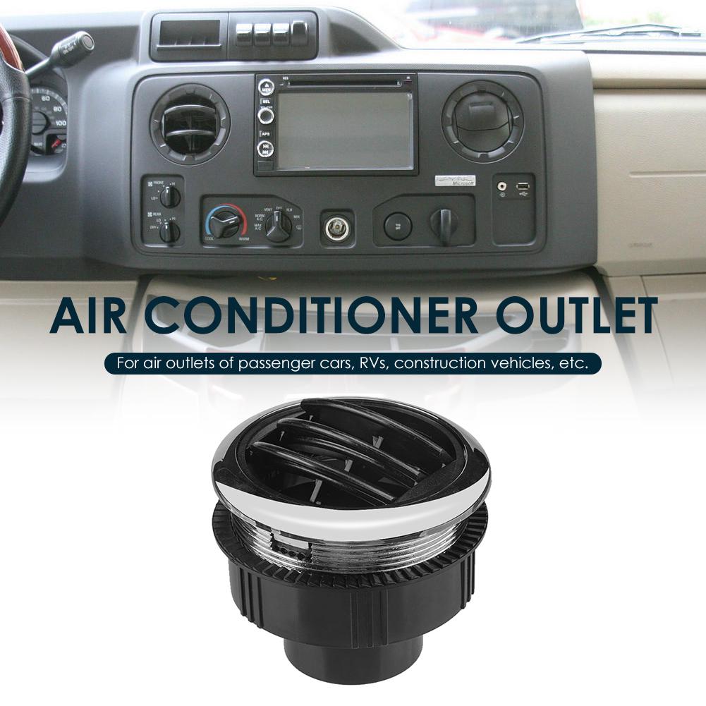 2.95 inch A/C Air Vents Outlets with Chrome Outdoor Universal Air Conditioning Personal Car Decoration for RV Bus