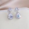 Water Drop-Shaped Geometric Earrings For Women, Light Luxury And Elegant High-End Accessories, Fashionable And Popular