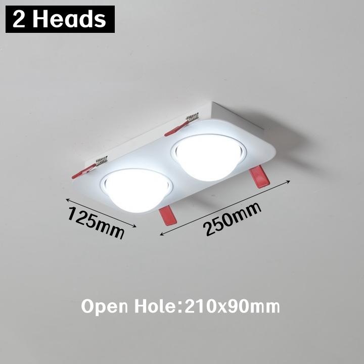 

GX53 Встраиваемый светодиодный потолочный светильник 14 Вт/28 Вт/35 Вт DIY комбинированный сетчатый светильник для магазина одежды, гостиной, линейное точечное освещение, AC220V No Bulb