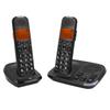 Expandable Cordless Phone with Answering System Backlit Display Alarm Clock Caller ID Big Keys Wirel