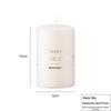 LIEI Ivory White Smokeless Wedding Candle