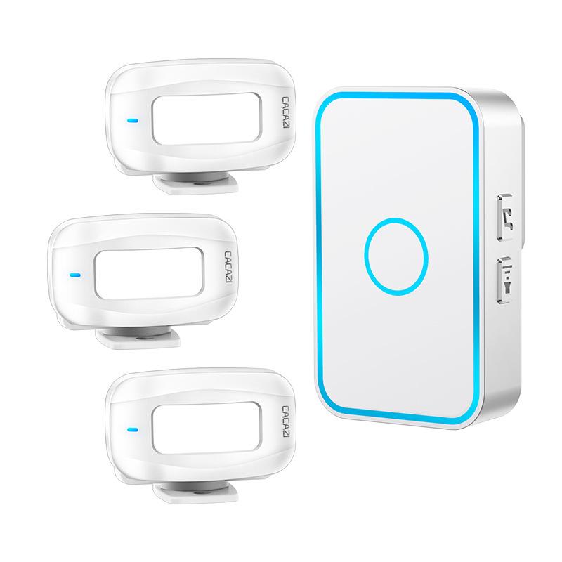 Hello Welcome Wireless Infrared Doorbell: Commercial Entry Sensor 3 Sensors + 1 Receiver